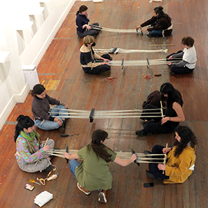Weaving Circle with Artist-in-Action Studio Fellow, Carolina Cuevas